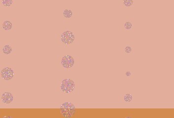 Light Multicolor vector background with bubbles.