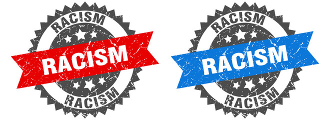 Obraz premium racism band sign. racism grunge stamp set