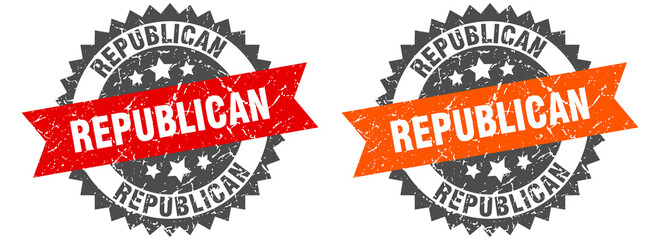 republican band sign. republican grunge stamp set