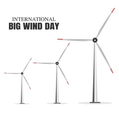 International Big Wind Day Vector Illustration. Suitable for greeting card poster and banner.