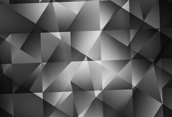 Obraz premium Light Gray vector low poly texture.