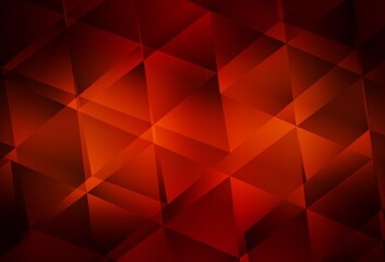 Dark Red vector abstract mosaic pattern.