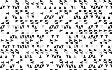 Light Silver, Gray vector cover in polygonal style.