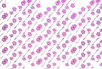 Light Purple, Pink vector sketch template.