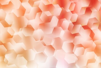 Light Orange vector triangle mosaic template.