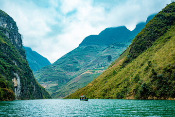 Amazing mountain landscape at Ha Giang province. Ha Giang is a northernmost province in Vietnam