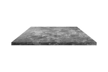 Concrete shelf isolated on white background with clipping path.