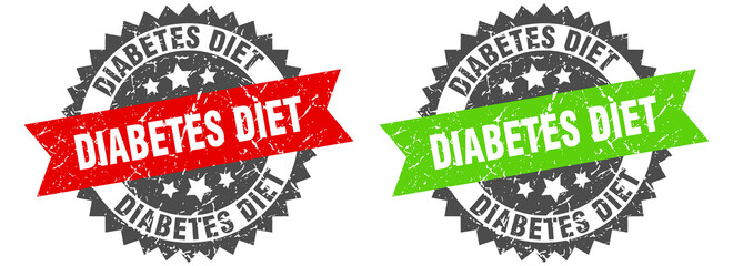diabetes diet band sign. diabetes diet grunge stamp set