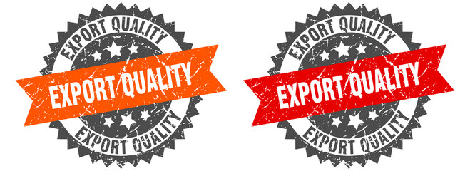 Obraz premium export quality band sign. export quality grunge stamp set