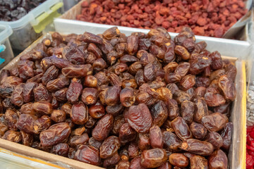 Dried dates at a Thai market