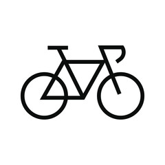 bicycle icon in line style