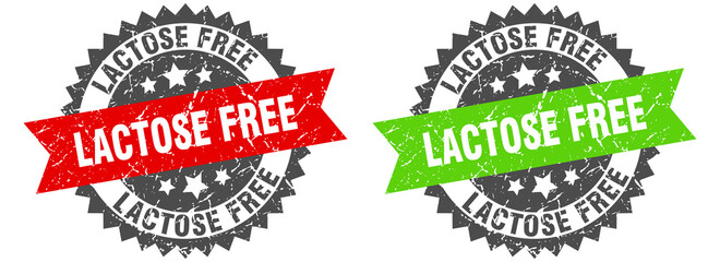 lactose free band sign. lactose free grunge stamp set