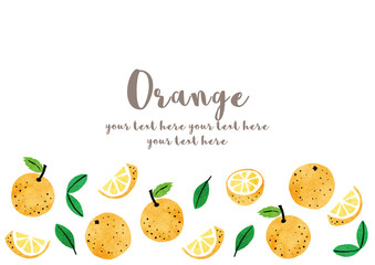 オレンジ_フレーム_水彩02