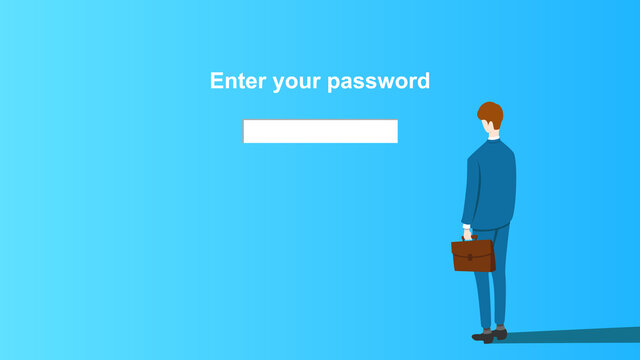 Login error message saying "Enter your password". Adverse effects of internet society and security measures.