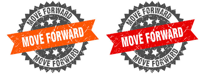 move forward band sign. move forward grunge stamp set