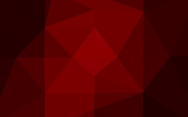 Light Red vector polygonal pattern.