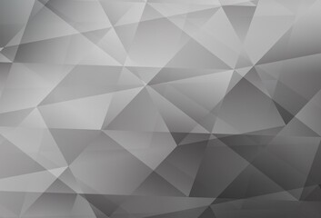 Plakat Light Gray vector polygon abstract backdrop.