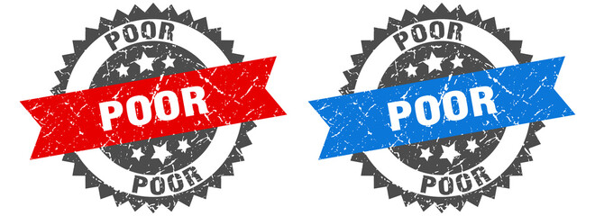 poor band sign. poor grunge stamp set