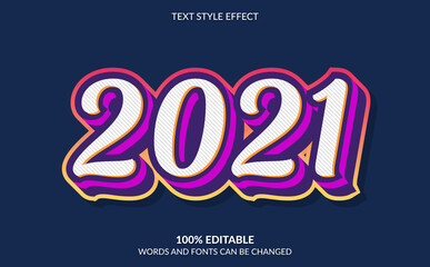 Editable Text Effect, Happy New Year Text Style
