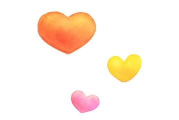 Fototapeta premium かわいい手描きのハートマーク