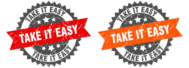 take it easy band sign. take it easy grunge stamp set