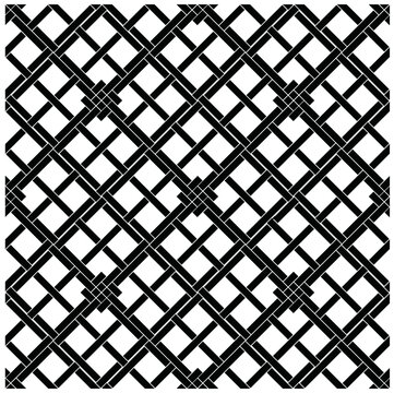 Anyam cross line square pattern Repeated white rhombuses on black background. Ethnic wallpaper. Seamless surface pattern design with diamonds ornament. Checks motif. Digital paper, textile print, page