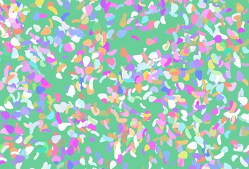 Light multicolor, rainbow vector texture with random forms.