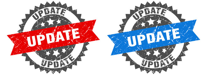 update band sign. update grunge stamp set