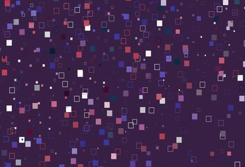 Light Blue, Red vector layout with rectangles, squares.