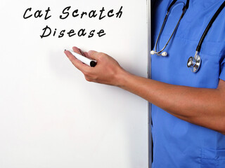 Medical concept about Cat Scratch Disease with inscription on the page.