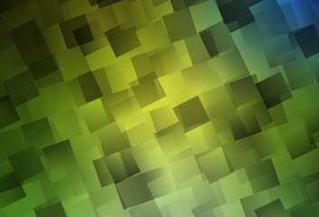 Light Green, Yellow vector backdrop with rhombus.