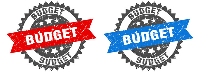 budget band sign. budget grunge stamp set