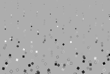 Light Silver, Gray vector cover with polygonal style.