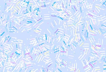 Light Green, Red vector template with repeated sticks, dots.