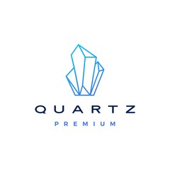 quartz stone logo vector icon illustration