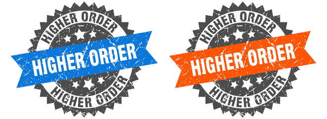 Fototapeta premium higher order band sign. higher order grunge stamp set