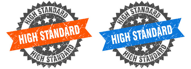 high standard band sign. high standard grunge stamp set