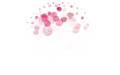 Light Red vector natural backdrop with roses.