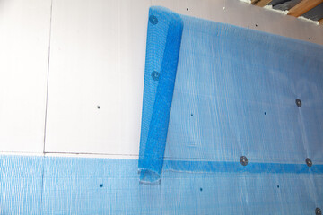Wall mesh for plastering. renovation