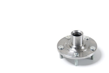 car wheel hub isolated on white. car parts
