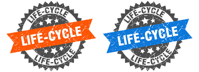 life-cycle band sign. life-cycle grunge stamp set