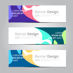 Vector abstract design background texture banner template.