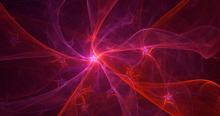 3D rendering abstract multicolor fractal light background
