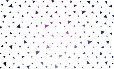 Dark Pink, Blue vector  abstract polygonal pattern. Triangular geometric sample with gradient.  Completely new template for your banner.