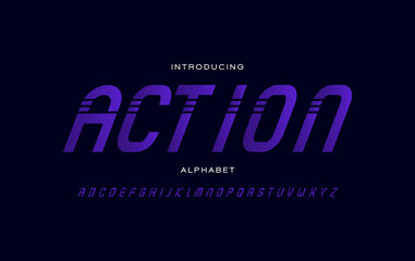 Sport alphabet fonts. Typography for a sports team, poster, banner, etc. Vector element or template A to Z