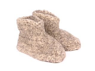 Warm woolen indoor slippers