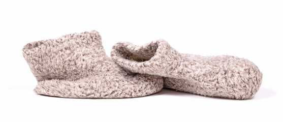 Warm woolen indoor slippers