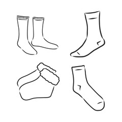 Socks sketch icon for web, mobile and infographics. Hand drawn Socks icon. Socks vector icon. Socks icon isolated