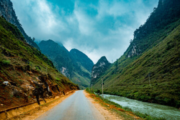 Amazing mountain landscape at Ha Giang province. Ha Giang is a northernmost province in Vietnam