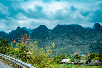 Amazing mountain landscape at Ha Giang province. Ha Giang is a northernmost province in Vietnam
